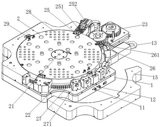 Auxiliary rotary table for forming multi-color mold by single-color machine