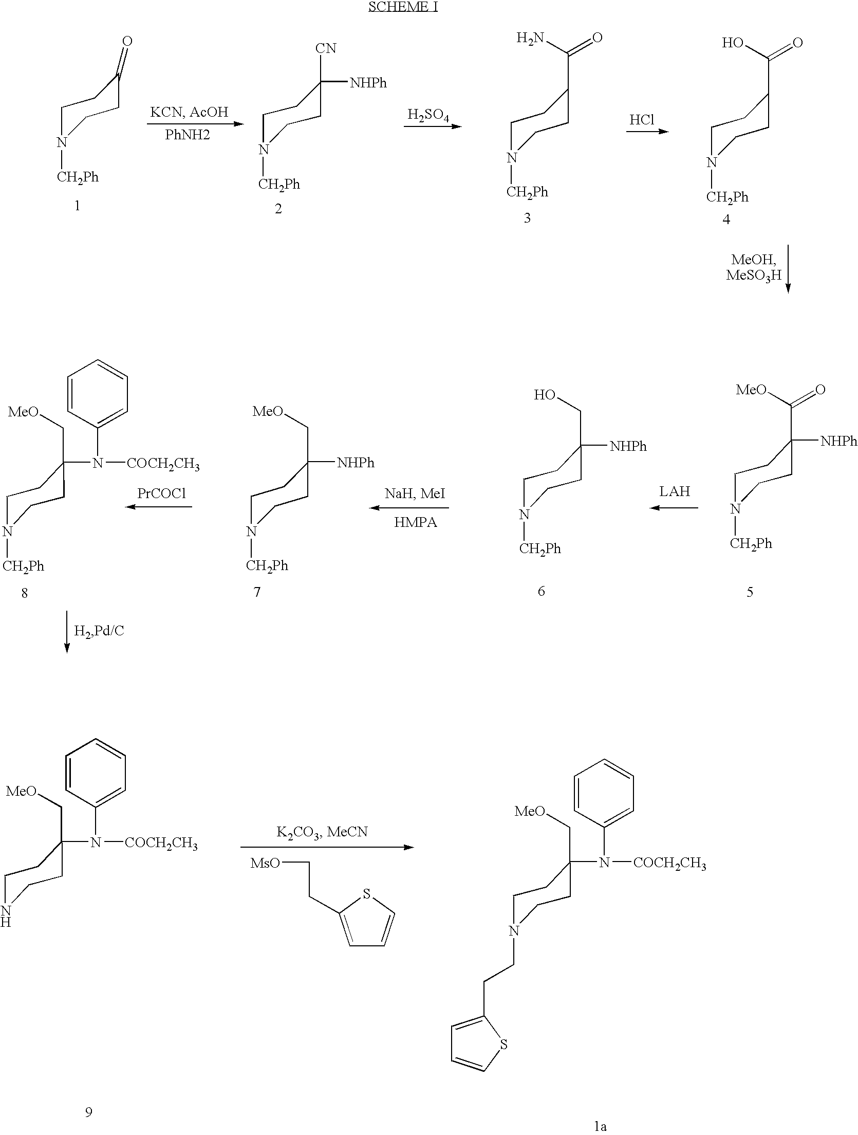 Methods for the syntheses of alfentanil, sufentanil and remifentanil