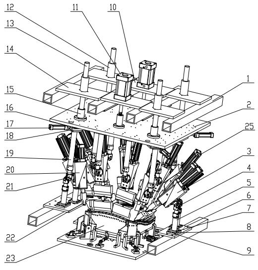 3D (three-dimensional) wrapping cloth welding mechanism of seat back wrapping machine