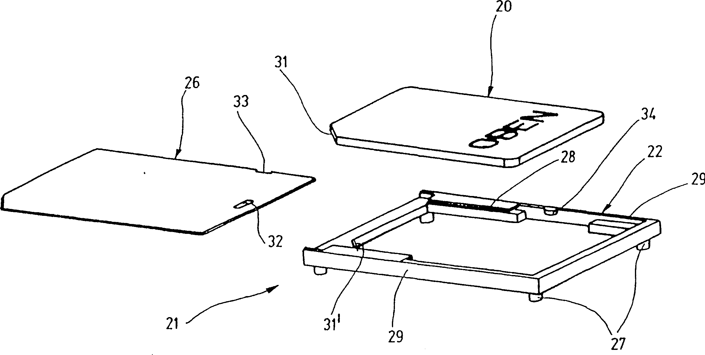 Insert card for electronic equipment