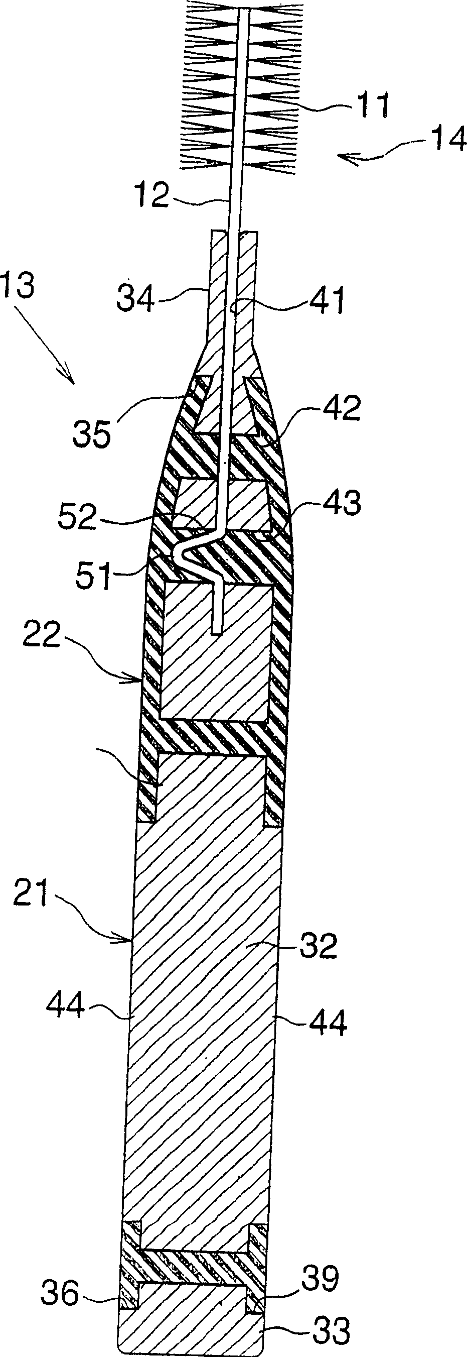 Interdental brush and method of producing the same