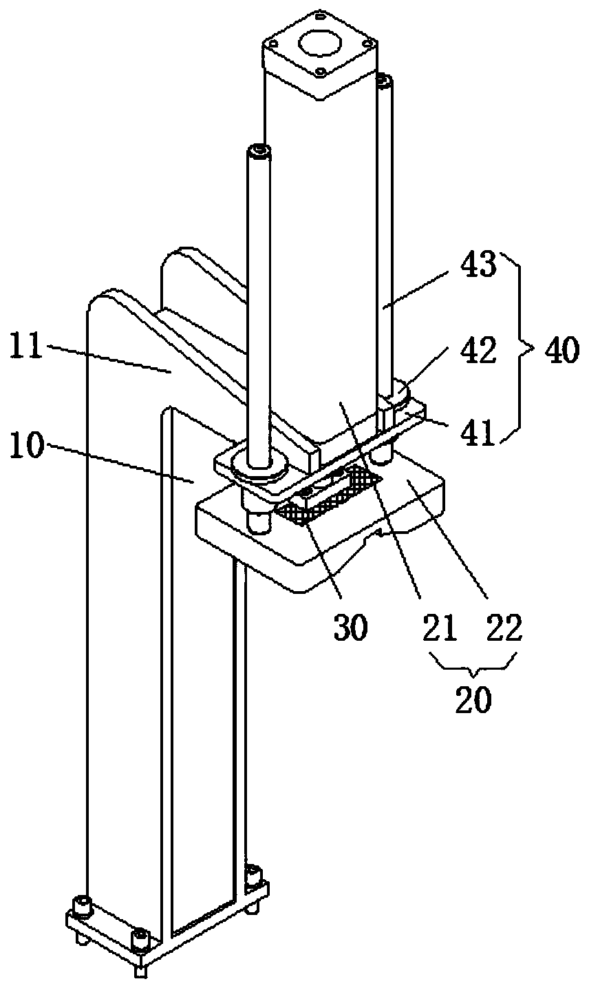 Railway wheelset rolling bearing running-in machine pneumatic wheelset pressing and positioning mechanism