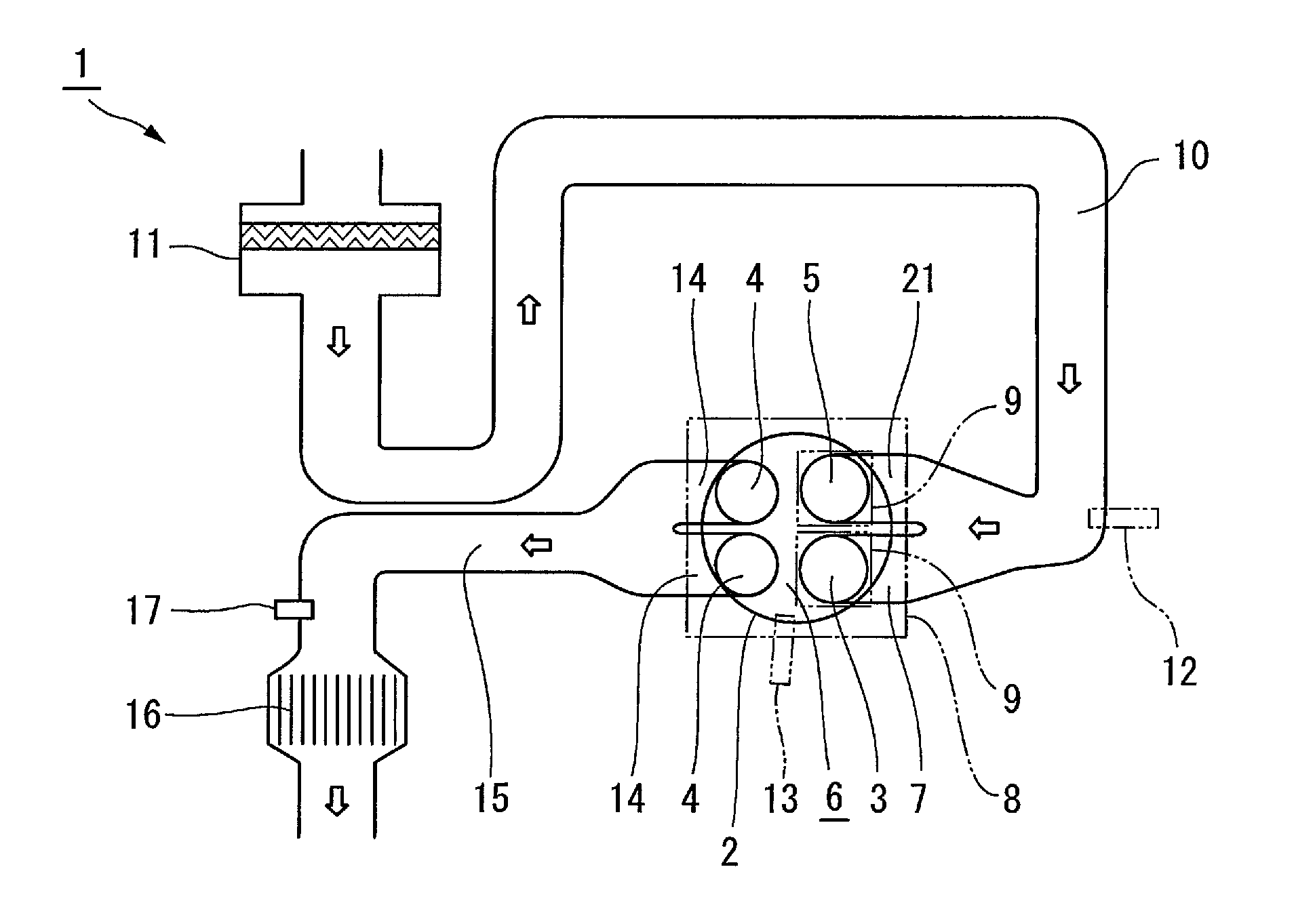 Six-stroke cycle engine having scavenging stroke