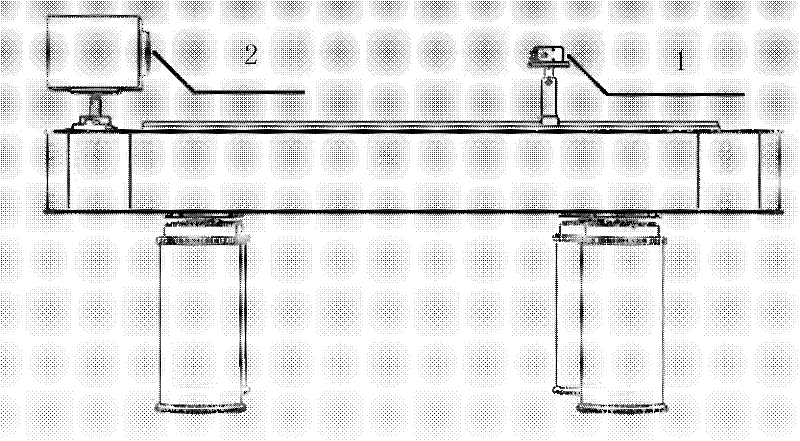 Method for measuring spot size of multi-element infrared ray shaft temperature detector