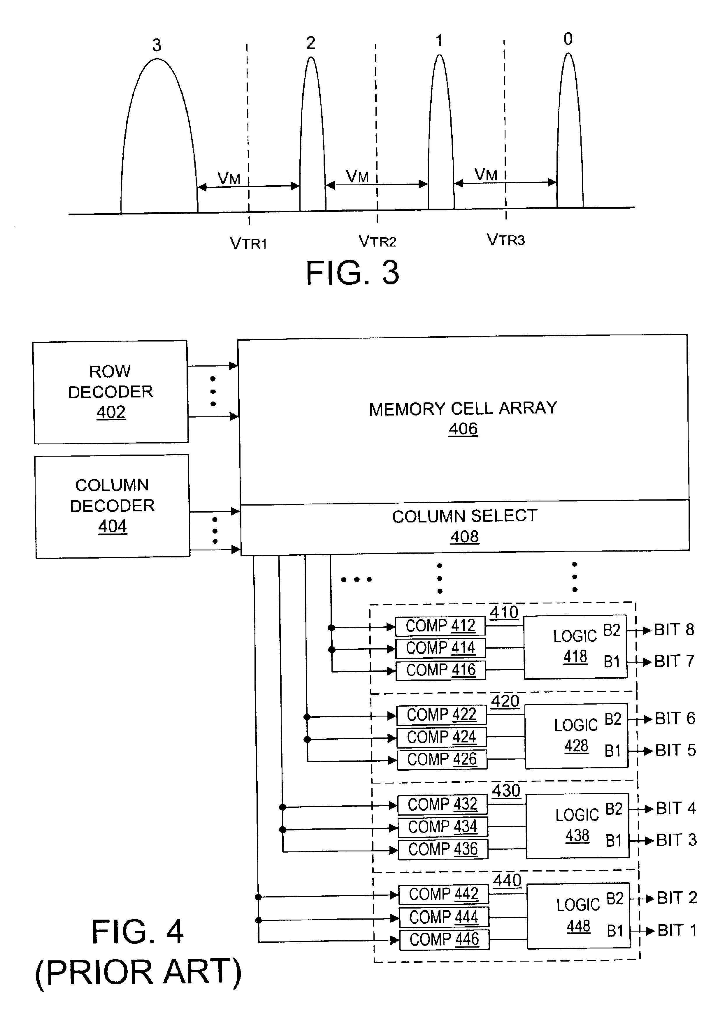 Nonvolatile semiconductor memory having three-level memory cells and program and read mapping circuits therefor