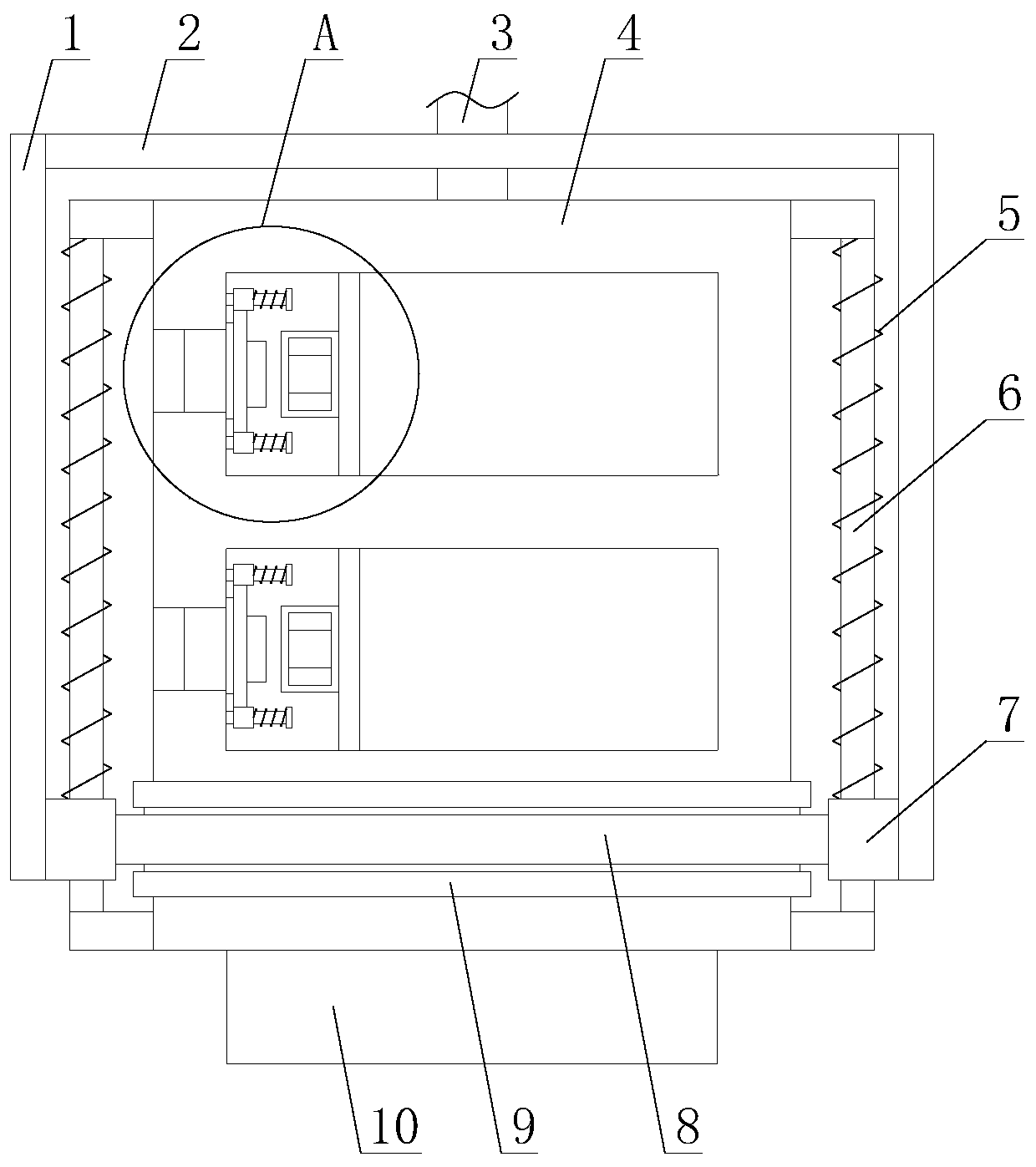 Water quality sampler with multilayer sampling function used for environment monitoring