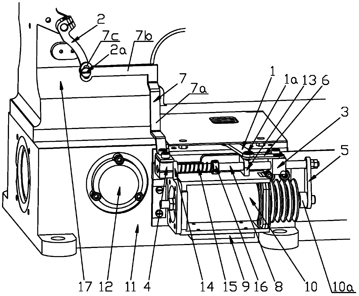 Thread trimming driving mechanism of sewing machine