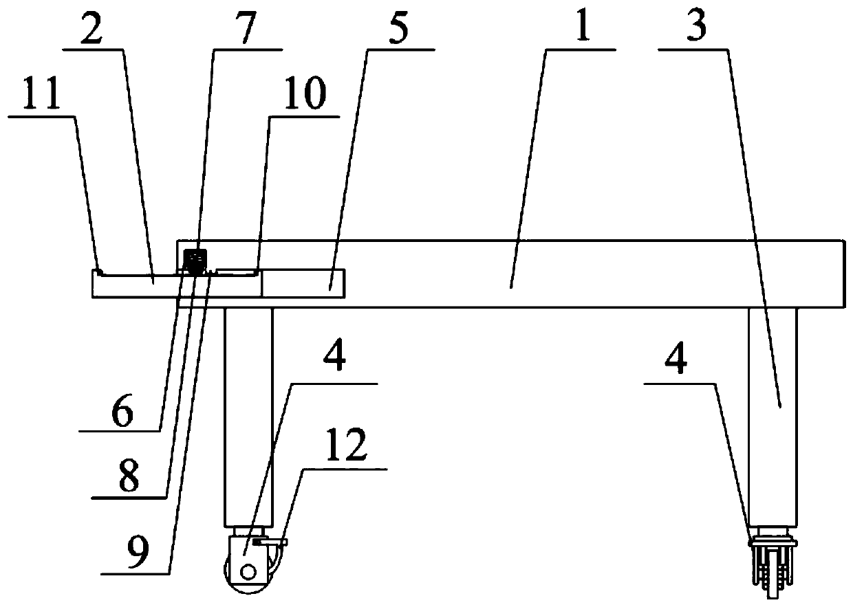 First-aid transferring bed