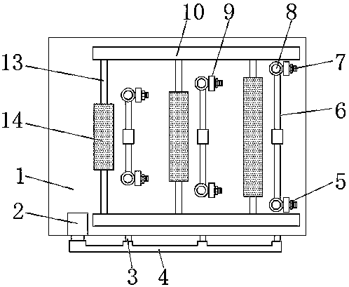 A flattening device for protective film winding