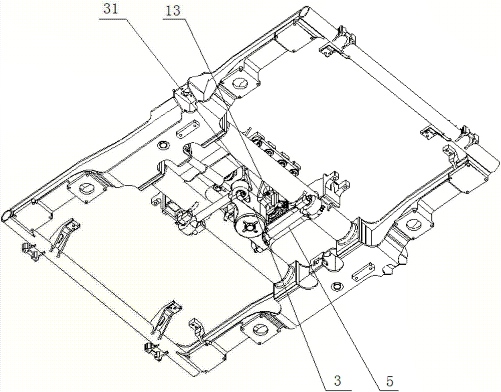 Bogie and rail vehicle with bogie