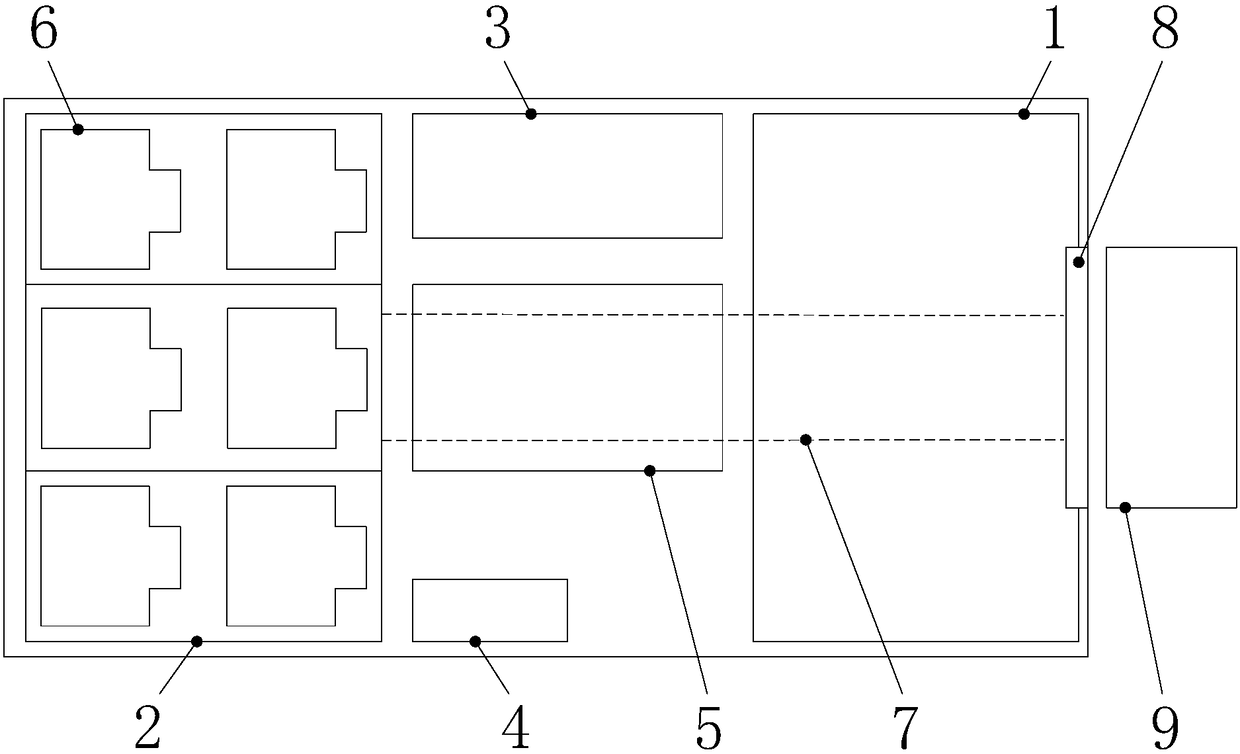 Isolation system for charging and changing station battery pack, charging and changing station and isolation method