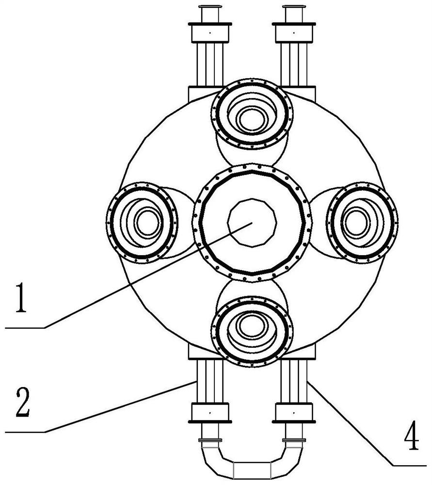 A pure oxygen smelting furnace and its application method