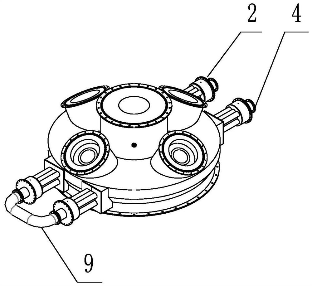 A pure oxygen smelting furnace and its application method