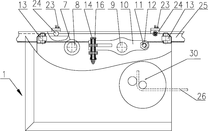 Moving mechanism of automatic steel bar bender