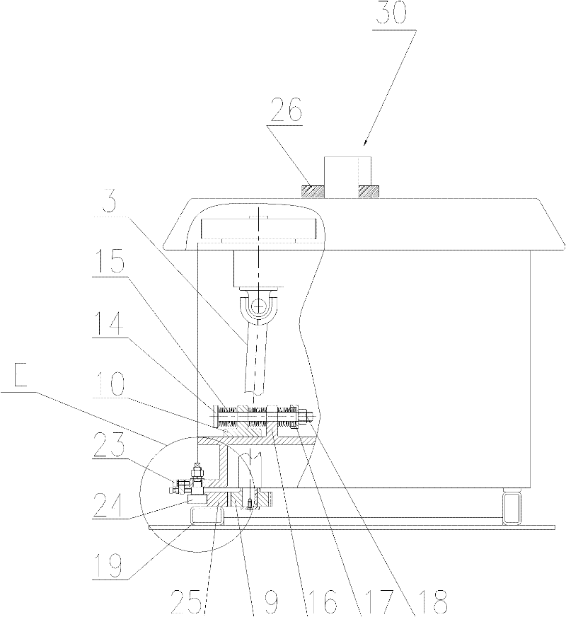 Moving mechanism of automatic steel bar bender