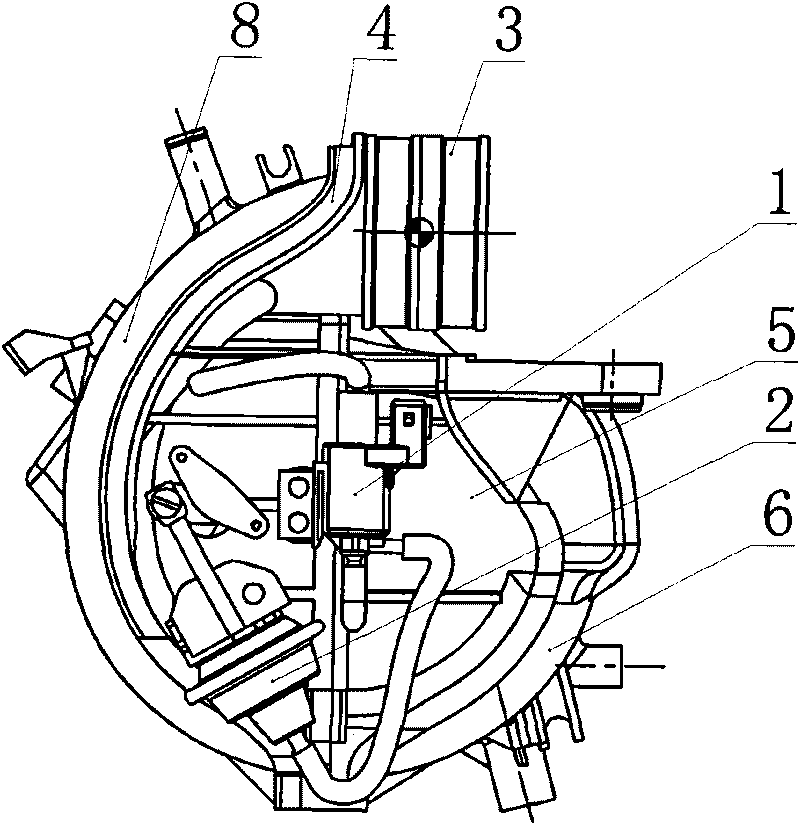 Variable air volume type air intake branch pipe