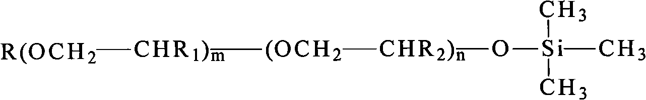 End capping polyether prepared with end hydroxyl radical polyether and preparation thereof