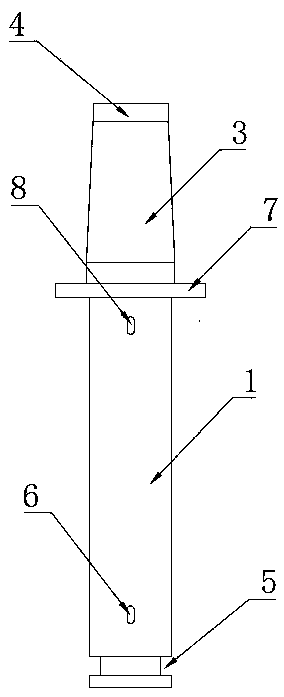 A kind of scraper used for scraping the flat surface of tightly fitted bolts