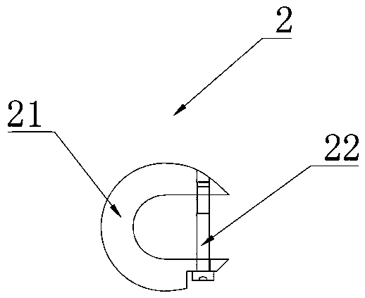 A kind of scraper used for scraping the flat surface of tightly fitted bolts