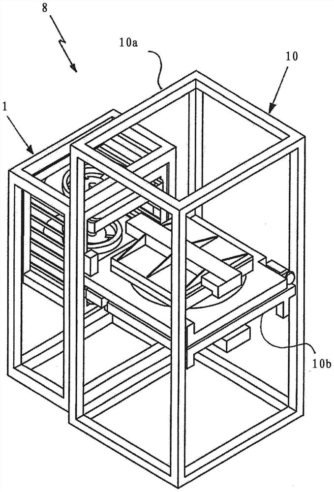 Device for providing edge strips, and edging system having a device of this type