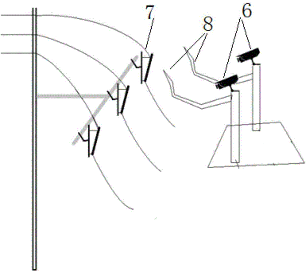 Automatic replacement control system for high-voltage line drop switch and control method