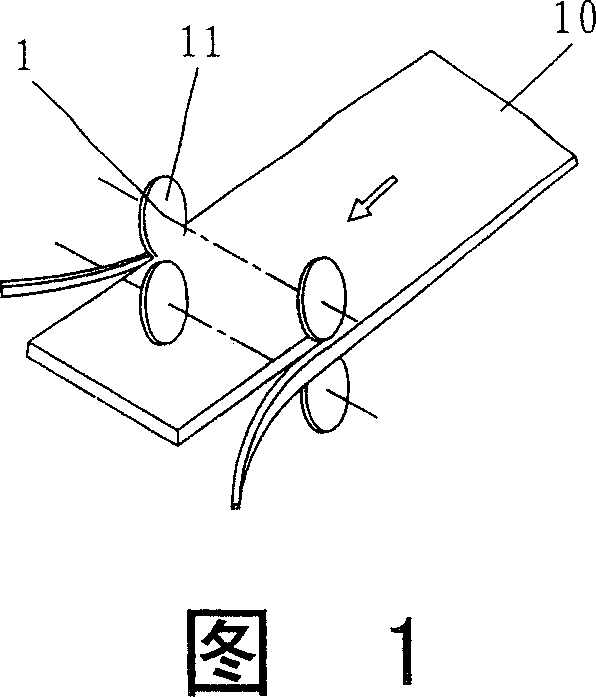 Steel band side treating process