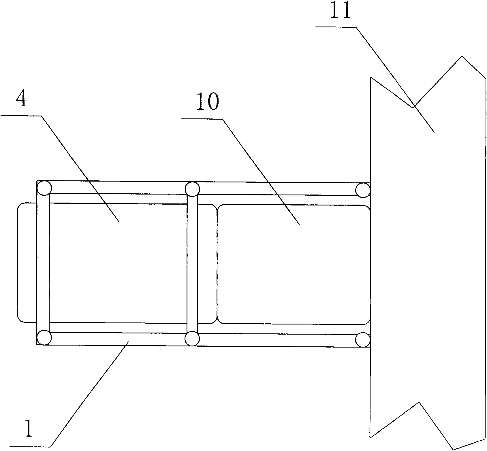 Power generating device by using wave energy