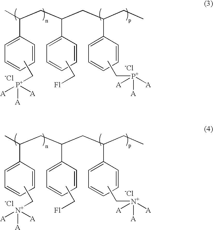 Polymeric ammonium and or phosphonium salts having added pi-electrons and higher molecular weight as enhancers for chemiluminescent systems