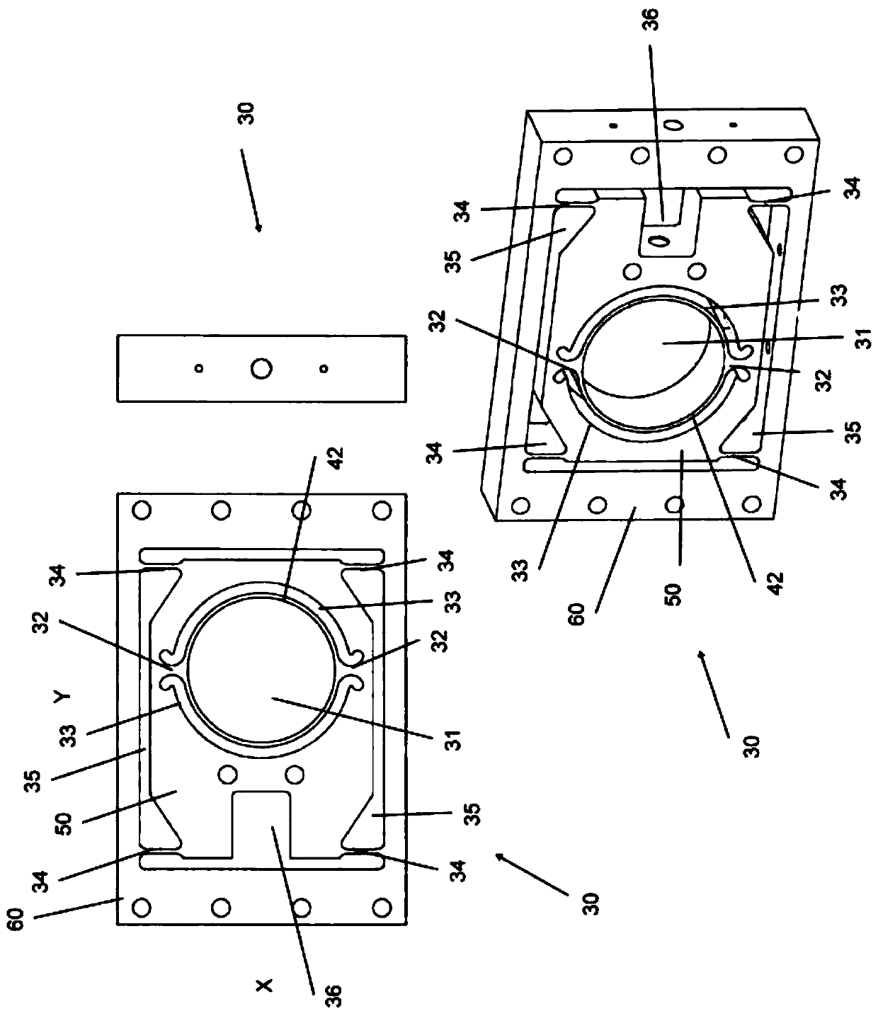 Measuring cells and measuring components for measuring unbalanced forces