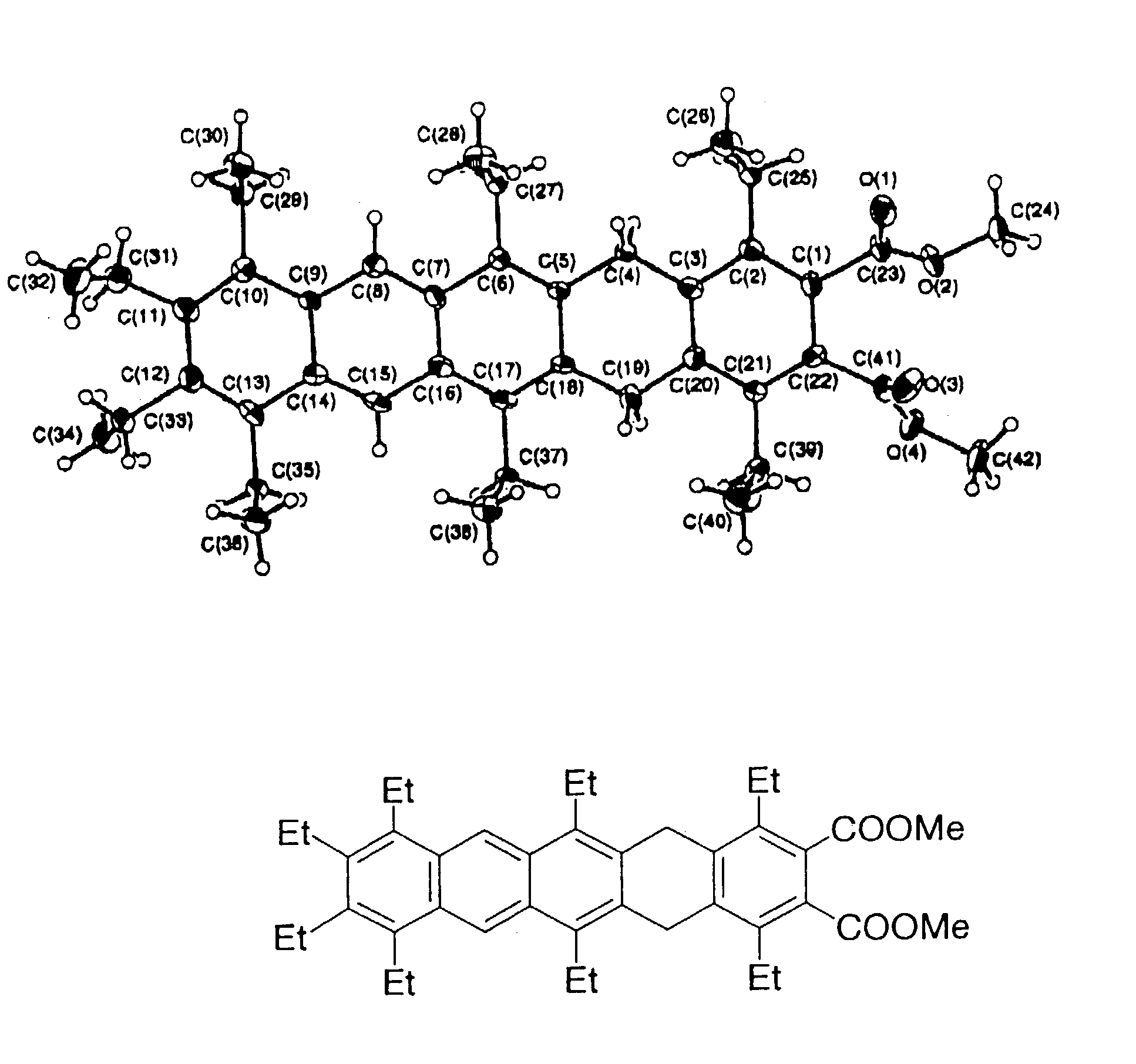 Polyacene derivatives and production thereof