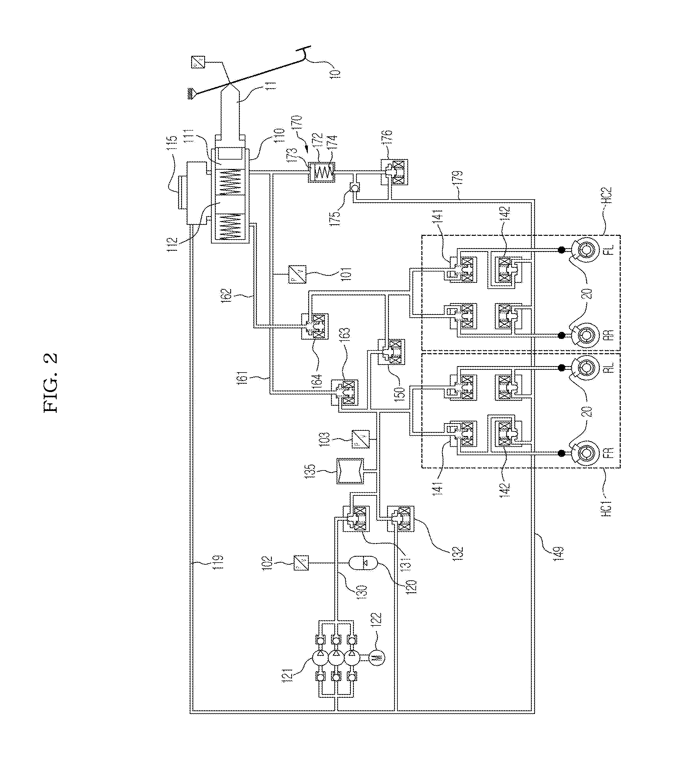 Integrated electronic hydraulic brake system