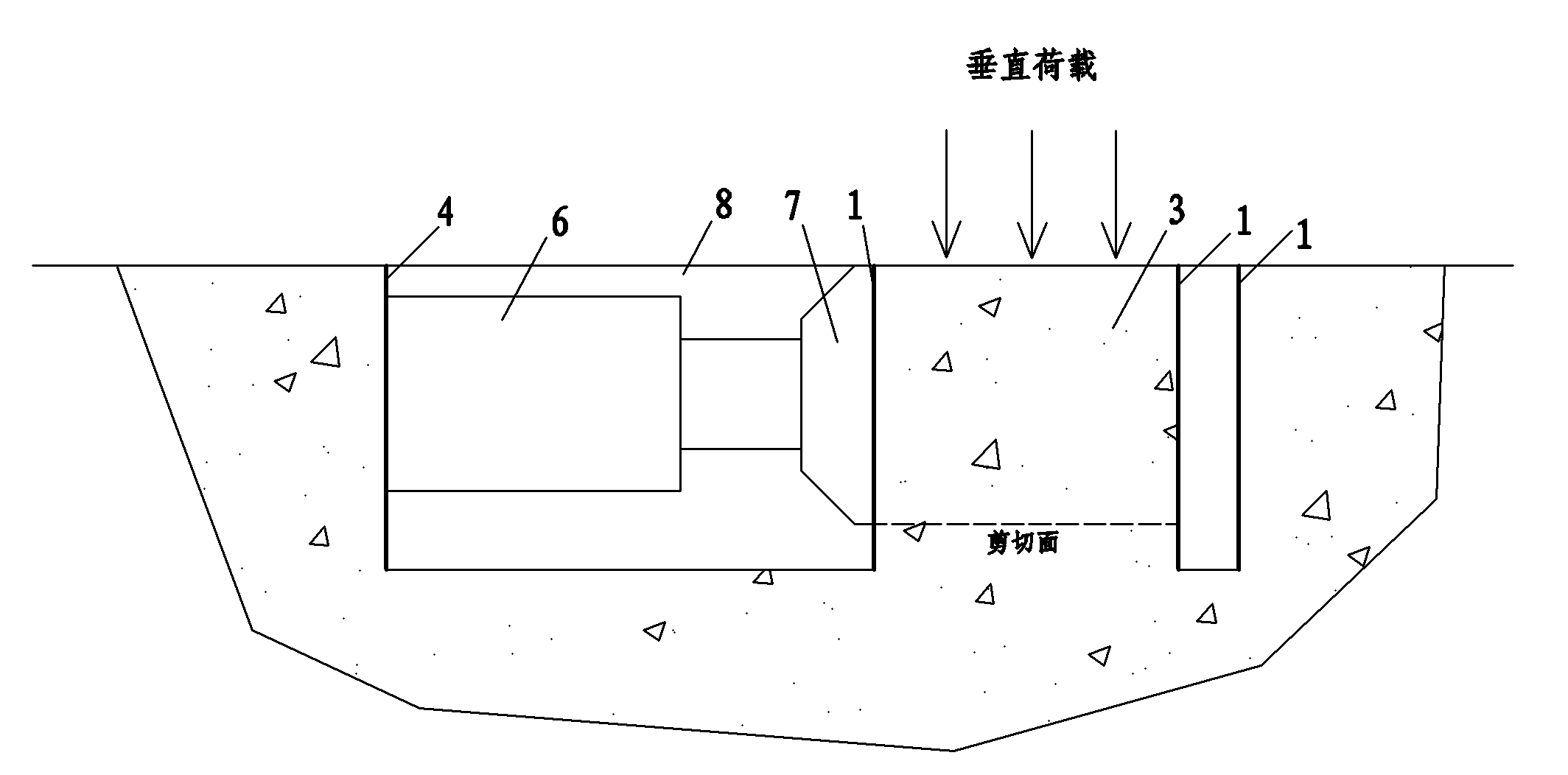 Preparing and molding method for concrete in-situ direct shear test specimens