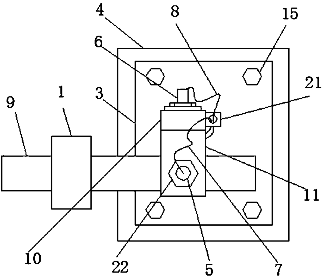 Detecting device for piston rod bounce value