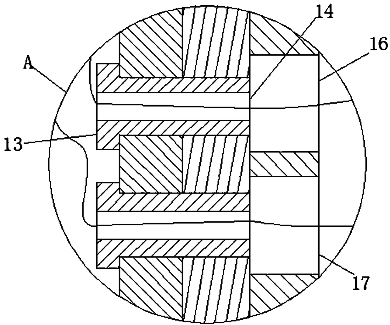 Detecting device for piston rod bounce value