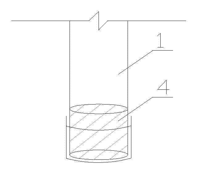 Embedded pipe for sampling pile tip of filling pile