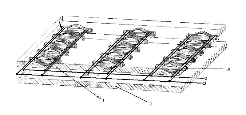 Force-electricity energy converter and array thereof