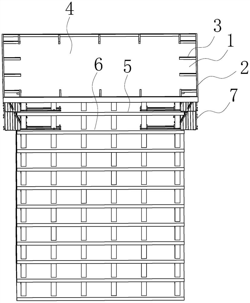 Long-size cantilever floating plate construction method