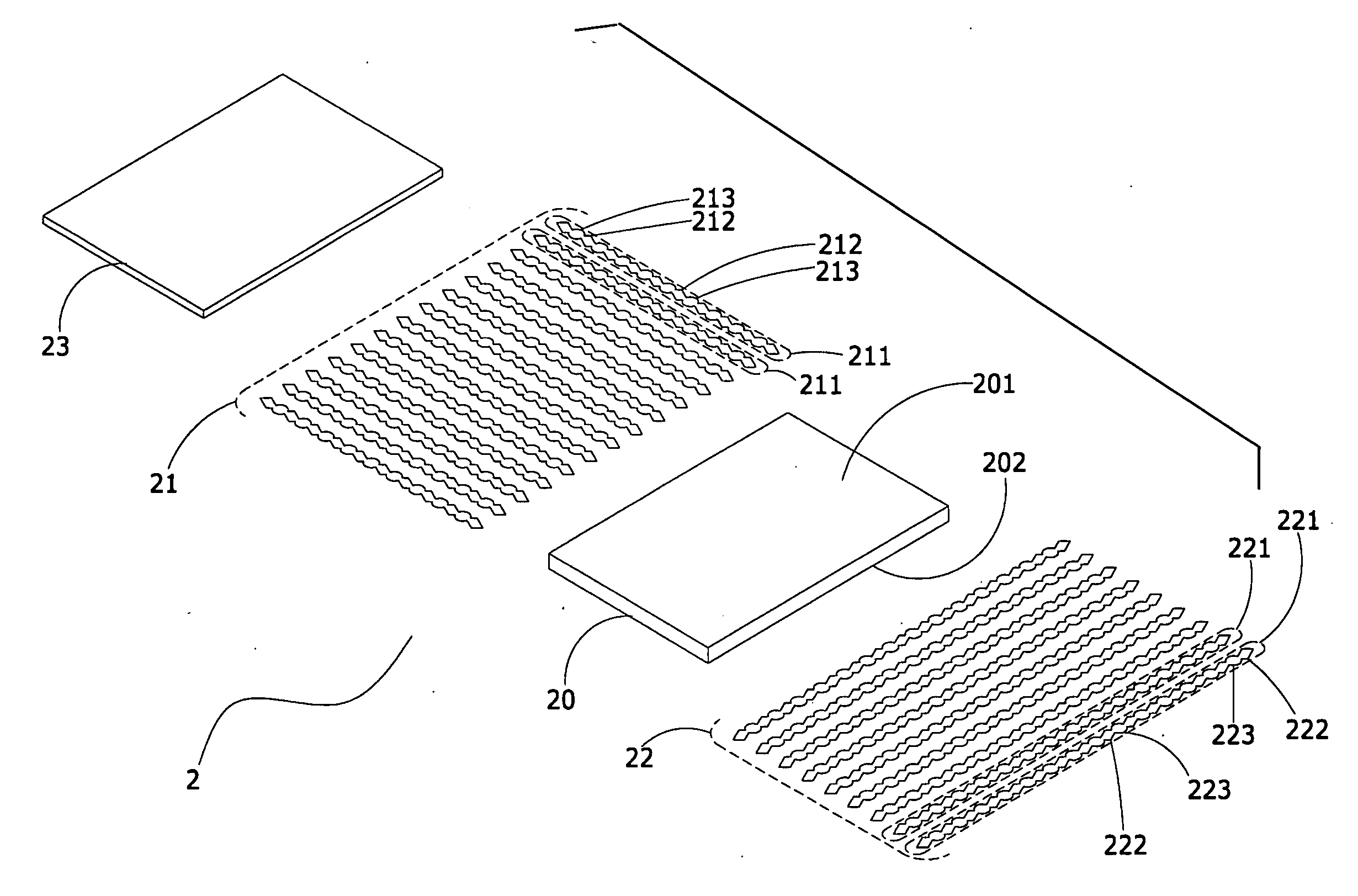 Structural improvement to touch panel