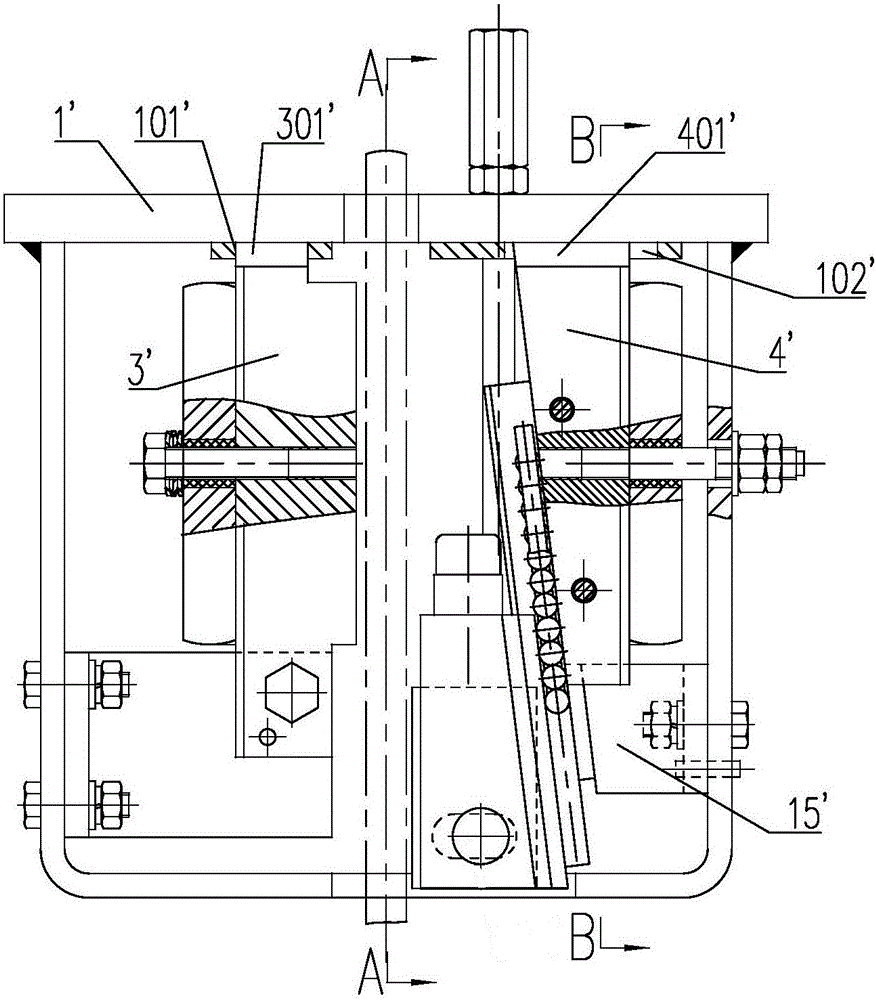 Two-way brake safety caliper