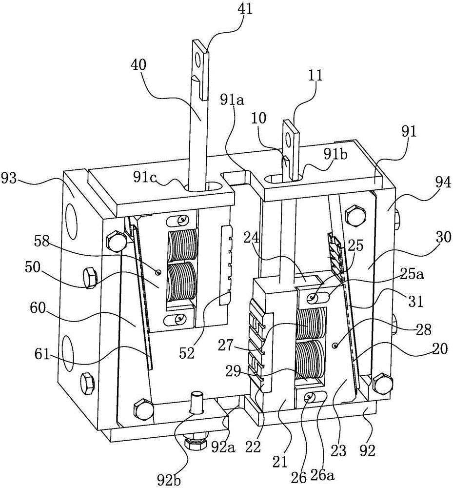 Two-way brake safety caliper