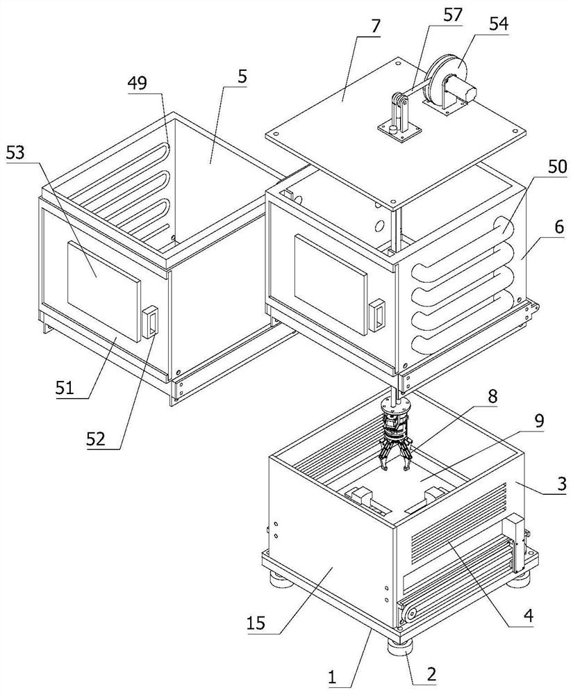 Two-box type high-low temperature impact test device