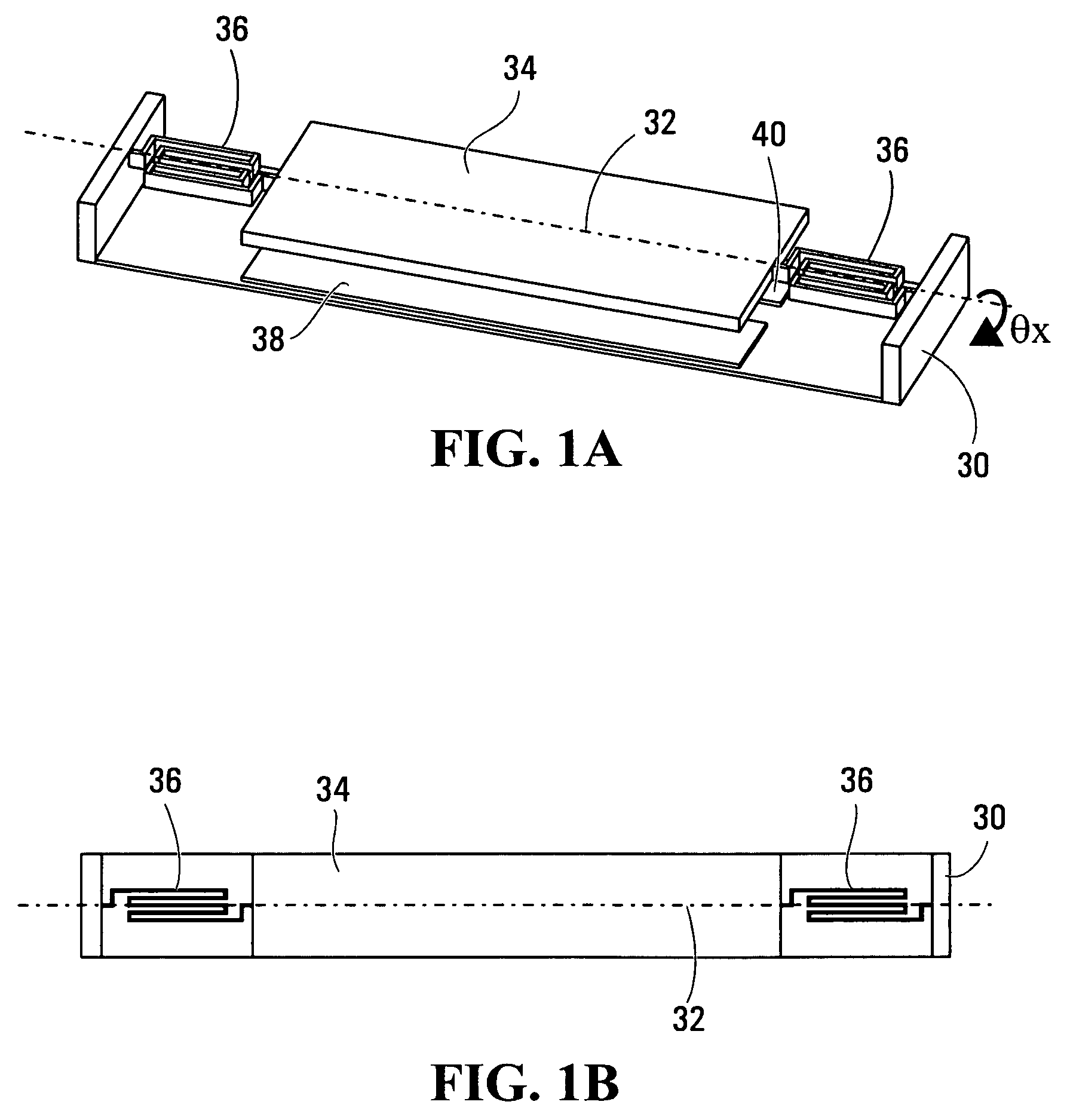 Micro-electro-mechanical-system two dimensional mirror with articulated suspension structures for high fill factor arrays