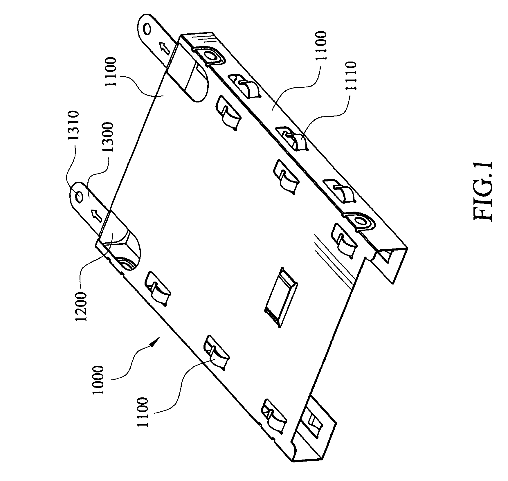 Anti-vibration and anti-electromagnetic-interfering frame for hard disk