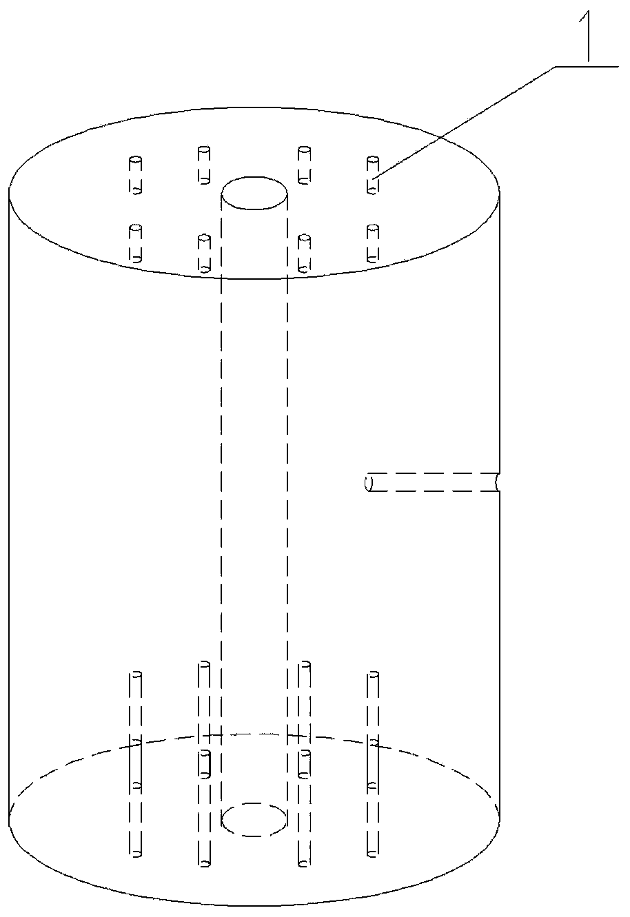 Furnace temperature measuring blank and furnace temperature uniformity measuring method