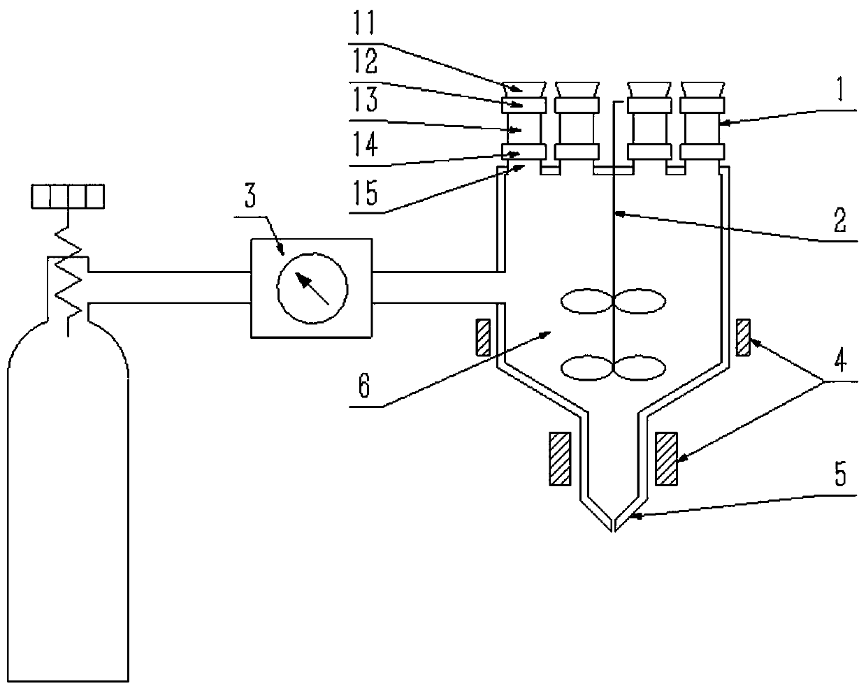 Multi-material synchronous fed FDM spray head