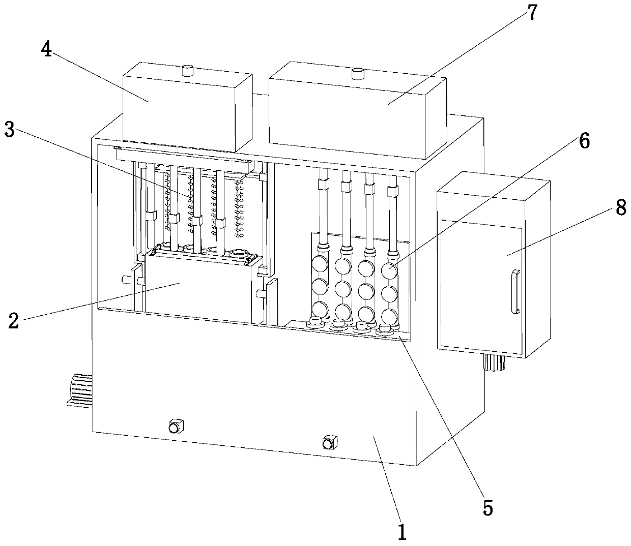 Automatic cleaning technology for biopharmacy test tubes