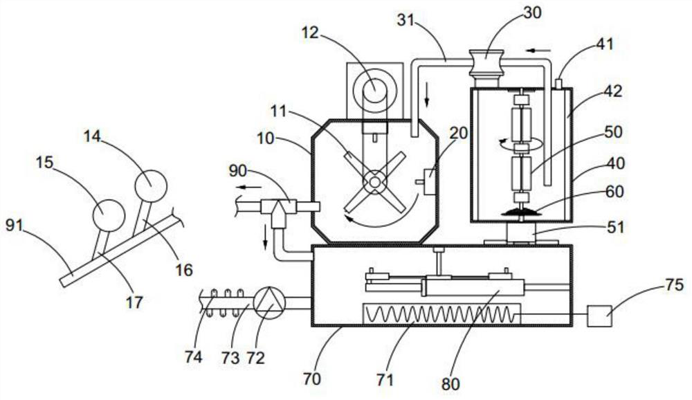 Cage culture liquid feed cleaning and feeding system