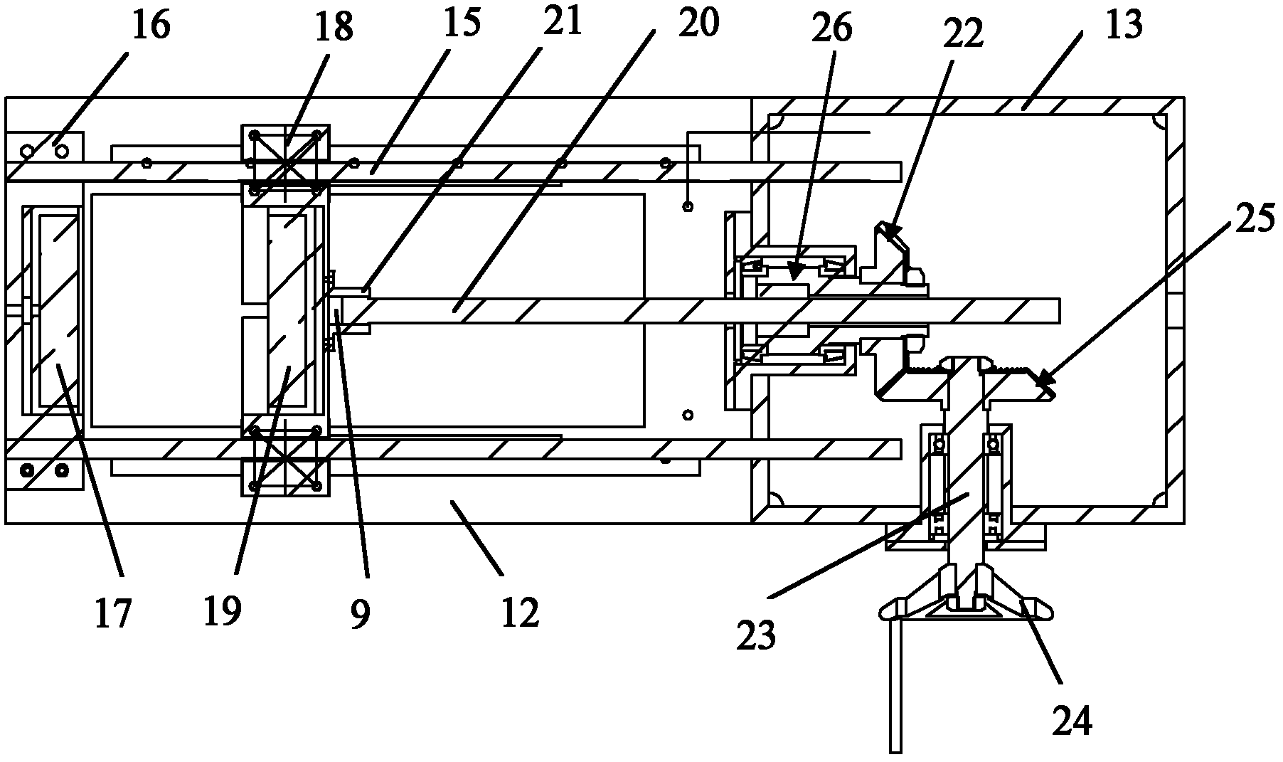 Heat-electric injury testing system of carbon fiber reinforced resin matrix composite material