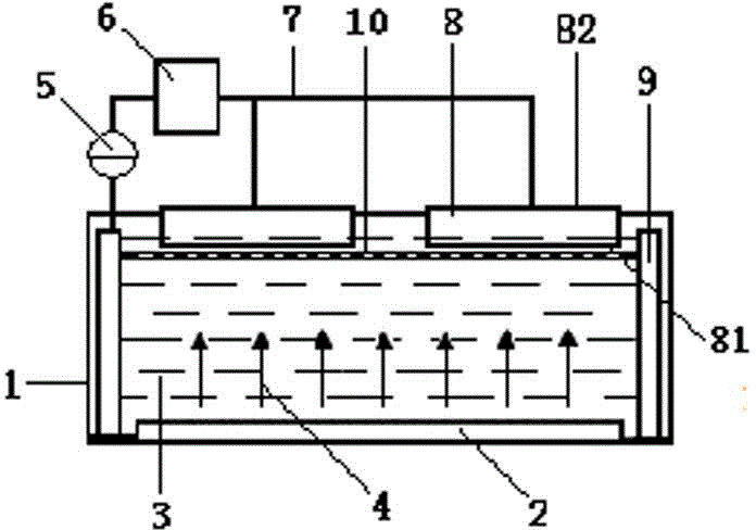 Method and device for preparing solar cell surface gate electrodes by using light induction plating