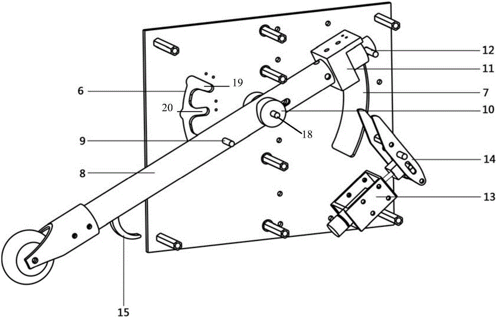Simulation aircraft undercarriage analogue device